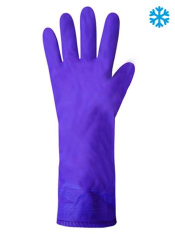 Перчатки хозяйственные латексные утепленные