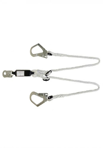 Строп канатный двойной с амортизатором и карабинами К20+2К55