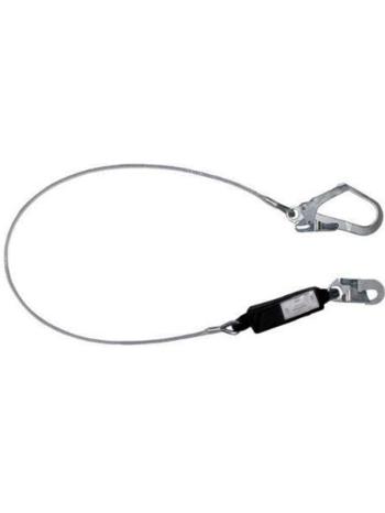 Строп из стального троса с амортизатором и карабинами К20+К55