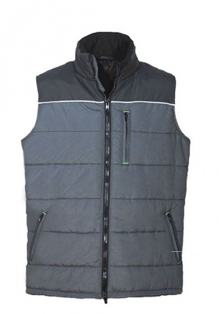 Утеплений жилет CENTER-04W сіро-чорний