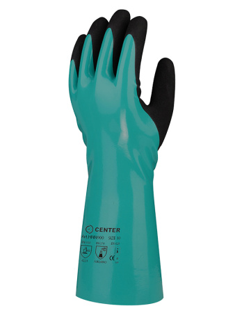 Перчатки химстойкие с двойным нитрилом CENTER HNN900