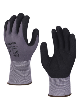 Перчатки нейлоновые с покрытием нитрилом HNN460 CENTER