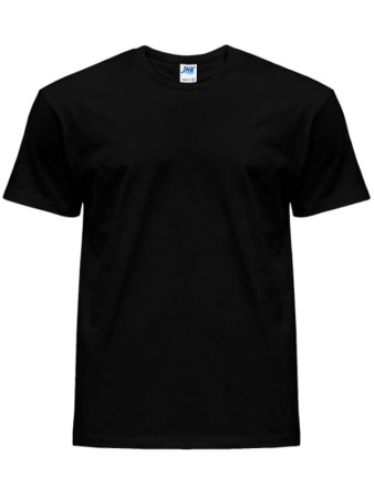 Футболка, 100% хлопок, черная JHK Black
