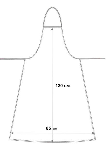 Фартук защитный ПВХ CENTER 052