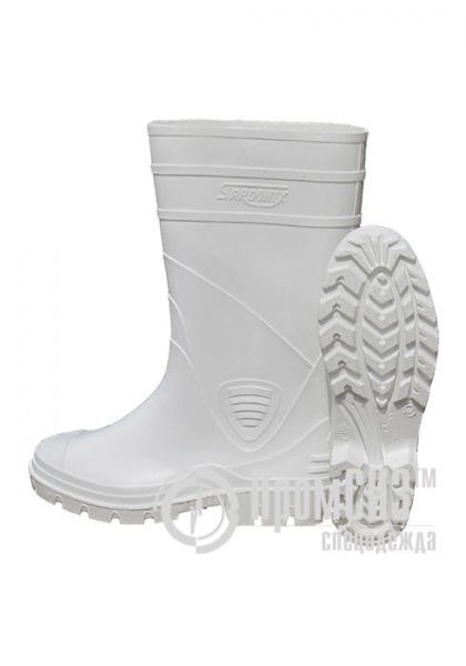 Сапоги ПВХ белые женские