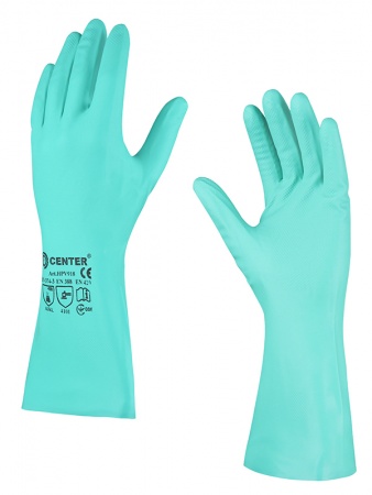 Перчатки КЩС нитриловые HPV918 CENTER.