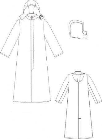 Алюминизированный защитный плащ Щит CENTER-040AL