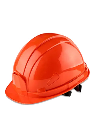 Каска защитная GUARD красная (лента)