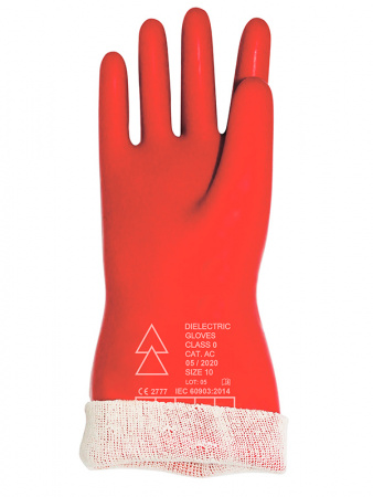 Перчатки диэлектрические латексные 0 класс (с трикотажем) RD PRO