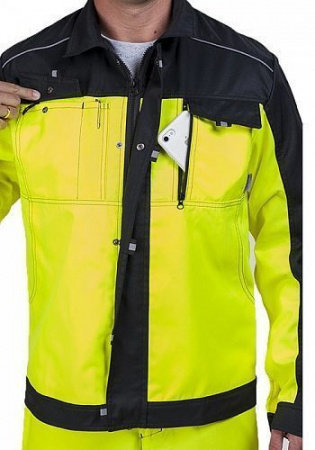 Куртка летняя CENTER-03/1S желтый-черный