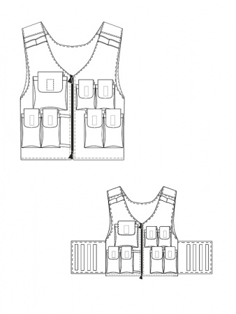 Жилет разгрузочный камуфляж