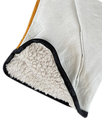 Перчатки кожаные утепленные мех DI-402W CENTER