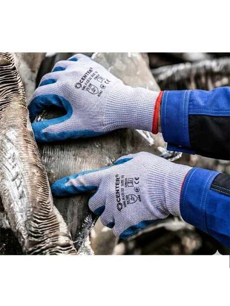 Перчатки вязаные с латексным покрытием HKL632 CENTER