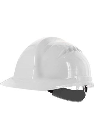 Каска защитная OLSON белая с храповиком