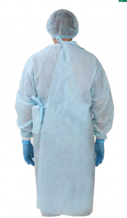 Халат одноразовый нестерильный на завязках Халат одноразовый нестерильный на завязках