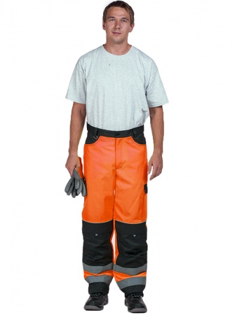 Брюки летние CENTER-03S оранж-черный