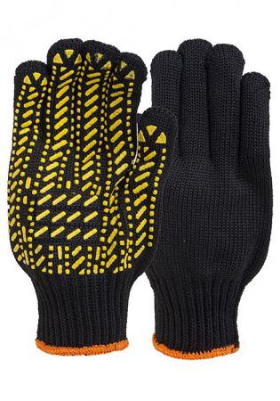 Перчатки полиэстэровые с ПВХ точкой