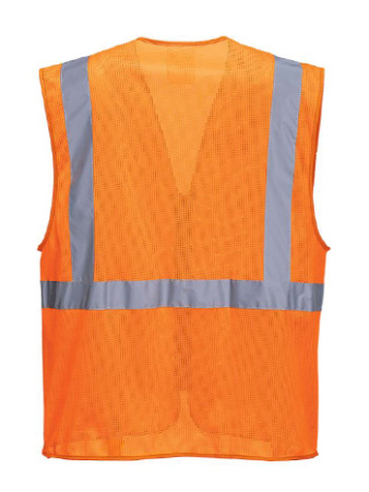 Жилет сигнальный оранжевый сетка Portwest C376