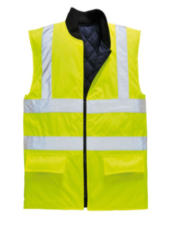 Жилет сигнальный желтый утепленный двусторонний Portwest S469