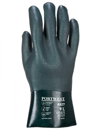 Перчатки с двойным ПВХ покрытием А827