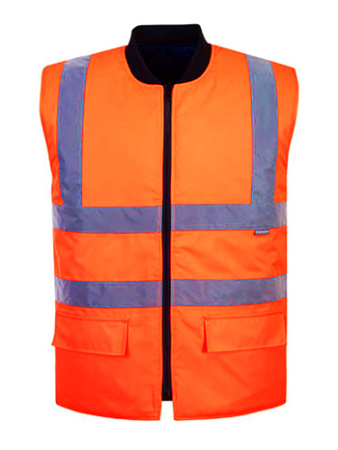 Жилет сигнальный оранж утепленный двусторонний Portwest S469