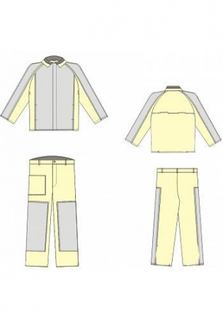 Костюм зварювальника брезент Тр комбінований спилком