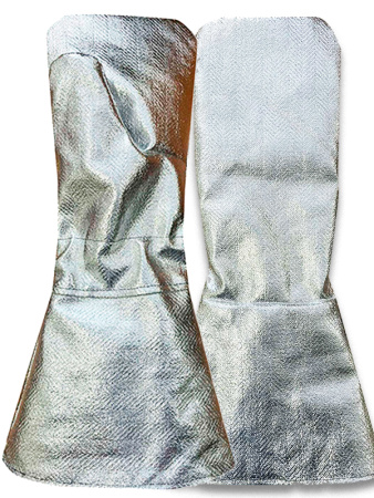 Рукавицы с крагами алюминизированные