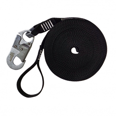 Фал спасательный ленточный 12 м с карабином К20