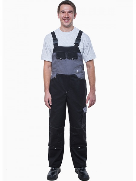 Напівкомбінезон літній CENTER-01S чорний-сірий