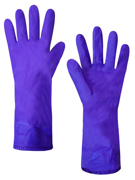 Перчатки хозяйственные латексные утепленные