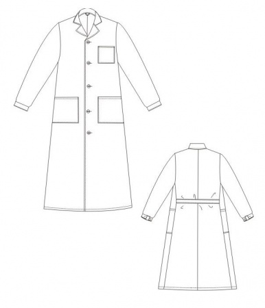 Халат рабочий мужской белый Халат рабочий мужской белый