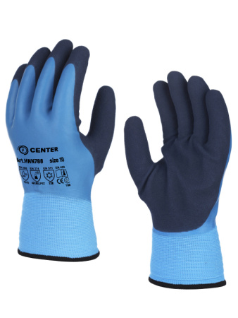 Перчатки утепленные с двойным нитриловым покрытием HNN788 CENTER