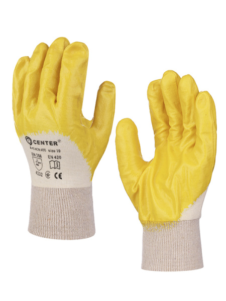 Перчатки трикотажные с нитриловым покрытием HCN400 CENTER