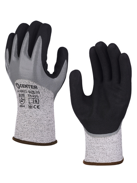 Перчатки маслобензостойкие с защитой от порезов HCR272 CENTER