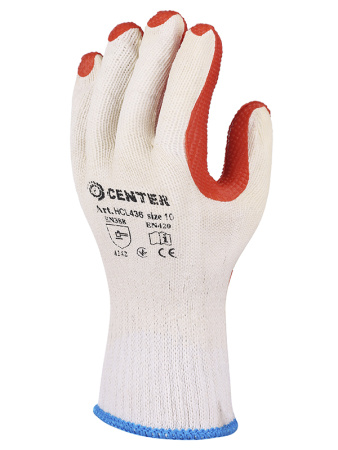 Перчатки латексные усиленные с вязаным манжетом CENTER HCL436 Перчатки латексные усиленные с вязаным манжетом CENTER HCL436