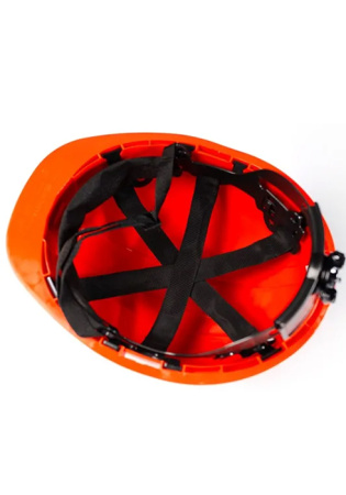 Каска защитная GUARD PRO оранжевая с храповиком