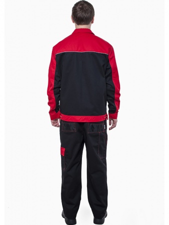 Куртка летняя CENTER-01S черный-красный-3 Куртка летняя CENTER-01S черный-красный-3