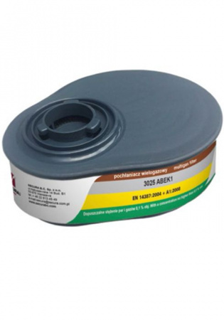 Фільтр протигазовий SECURA 3025 ABEK1