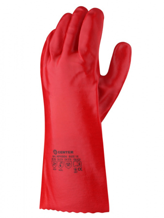 Перчатки химстойкие  ПВХ HPV904 CENTER